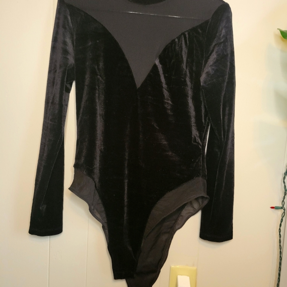 Velvet Long sleeve bodysuit